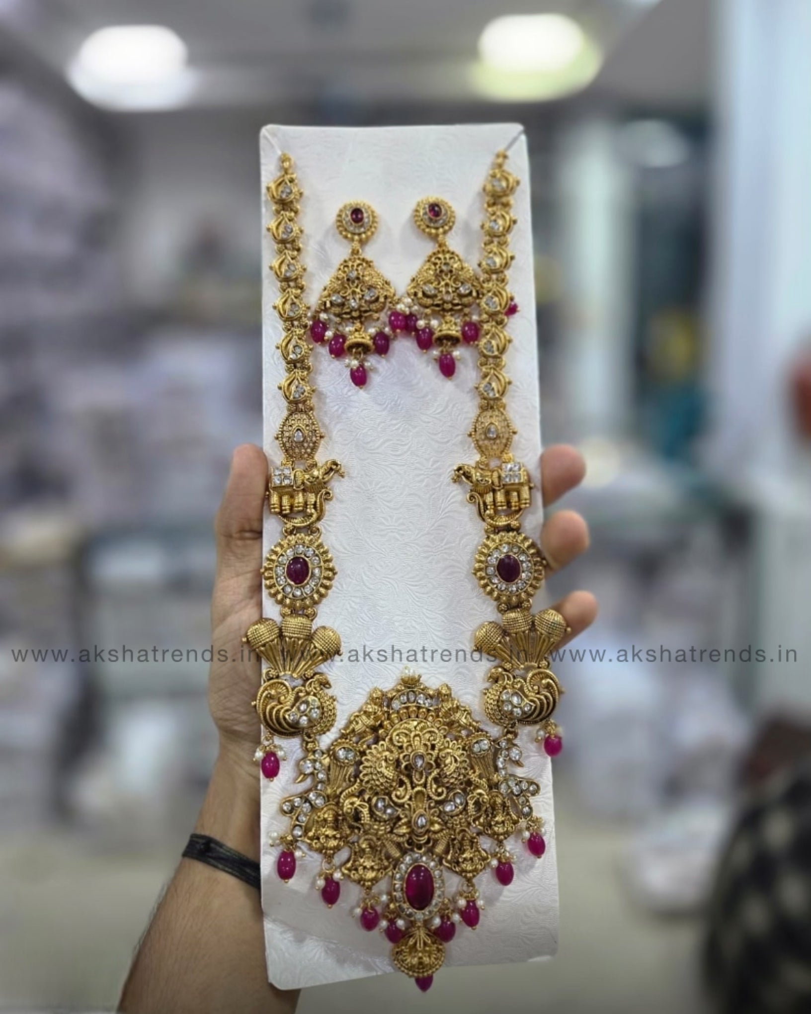 Antique floral haram Aksha Trends