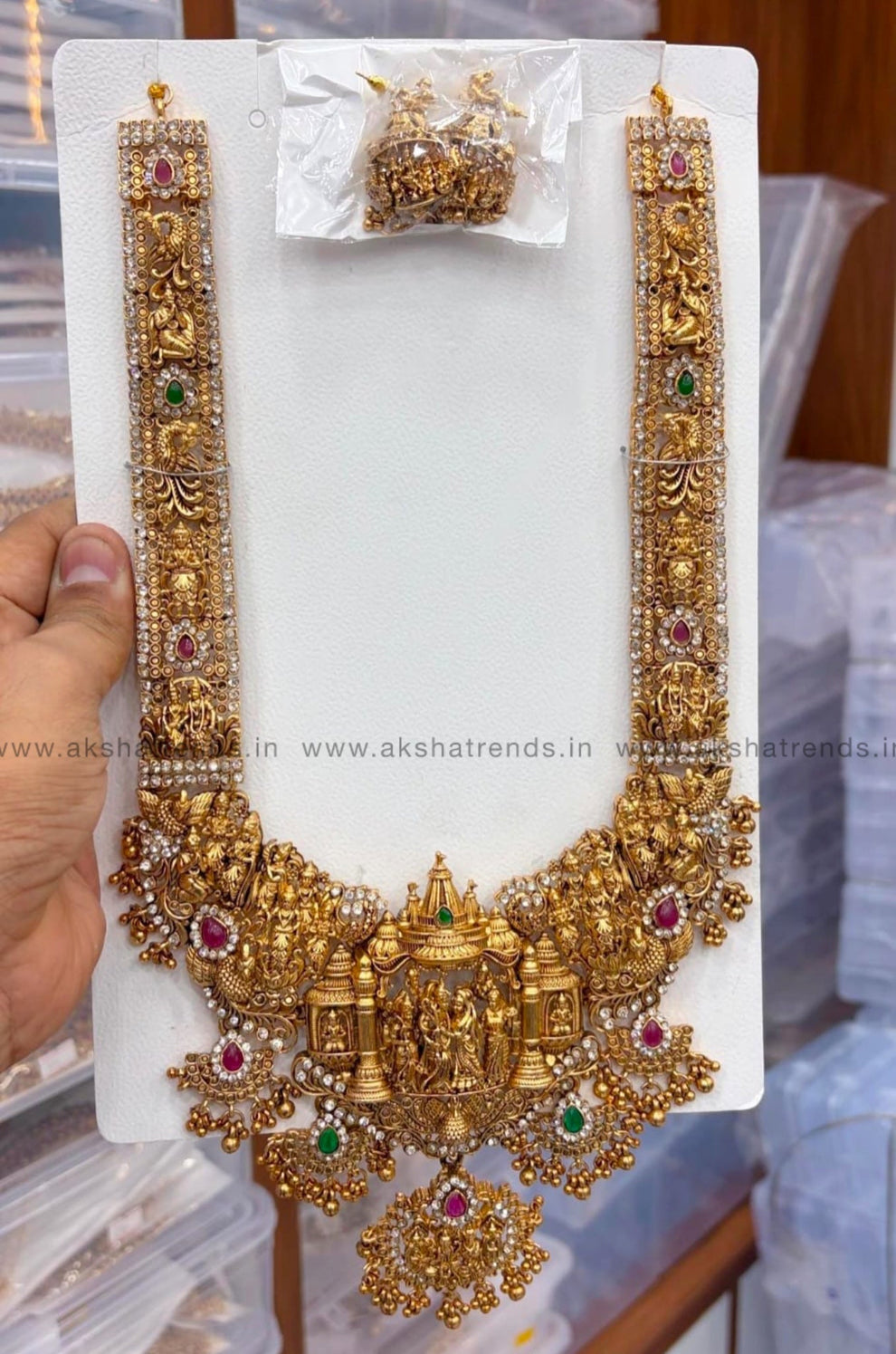 Thirukalyanam bridal Haram heavy Aksha Trends 
