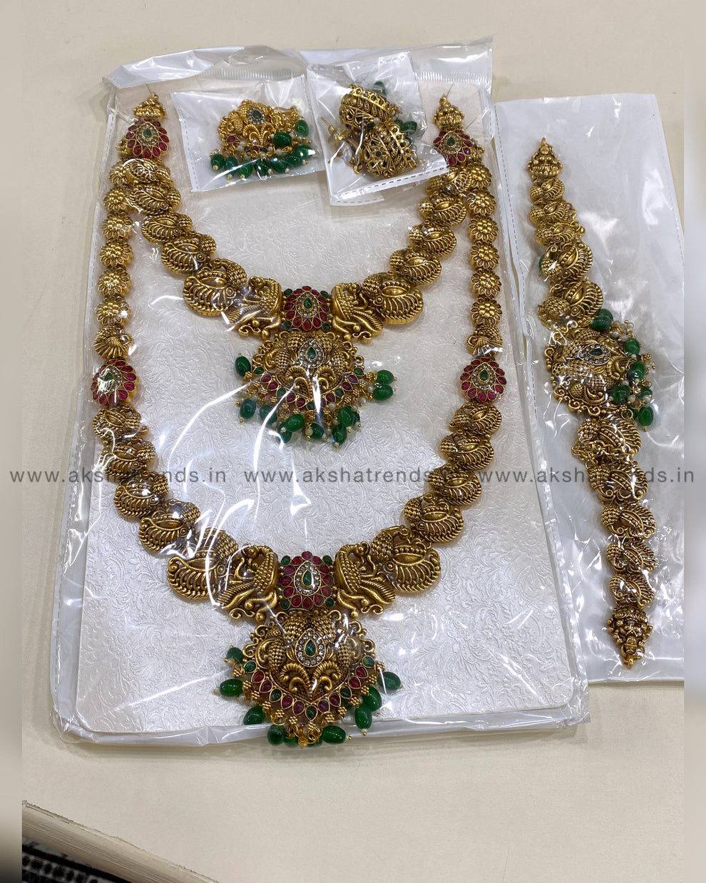 Floral green kemp bridal combo Aksha Trends 