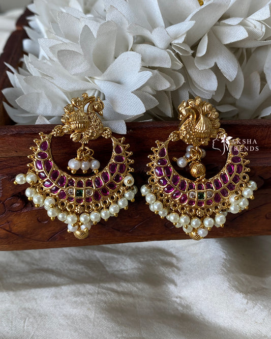 Premium kemp Chandbali Aksha Trends