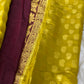 Georgette silk -Yellow Aksha Trends