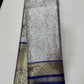 Bridal Silk Saree -Grey Aksha Trends