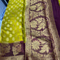 Georgette silk -Yellow Aksha Trends