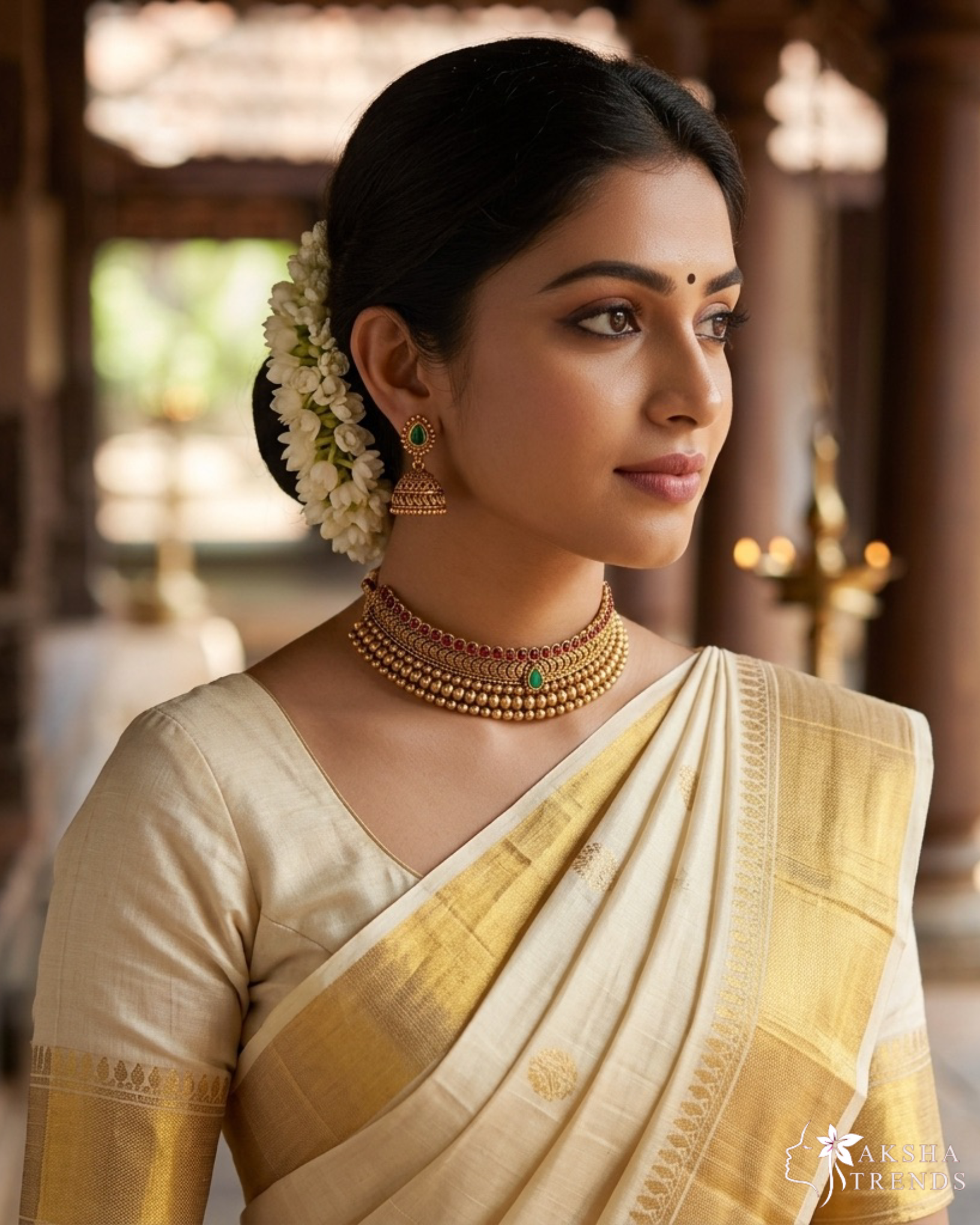 Antique Kerala bridal choker Aksha Trends