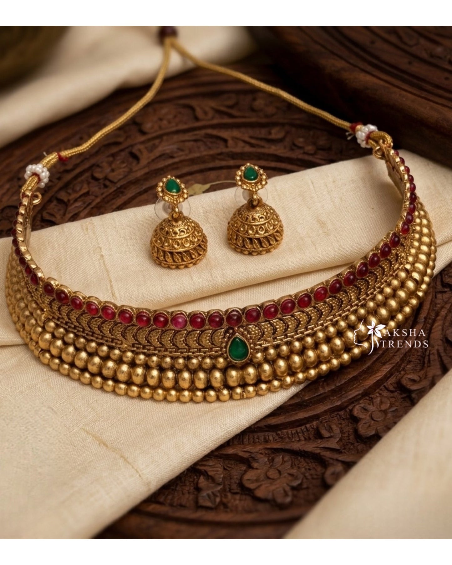 Antique Kerala bridal choker Aksha Trends