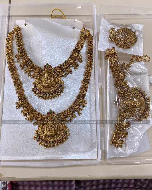 Semi Bridal Set -Lakshmi peacock design Aksha Trends