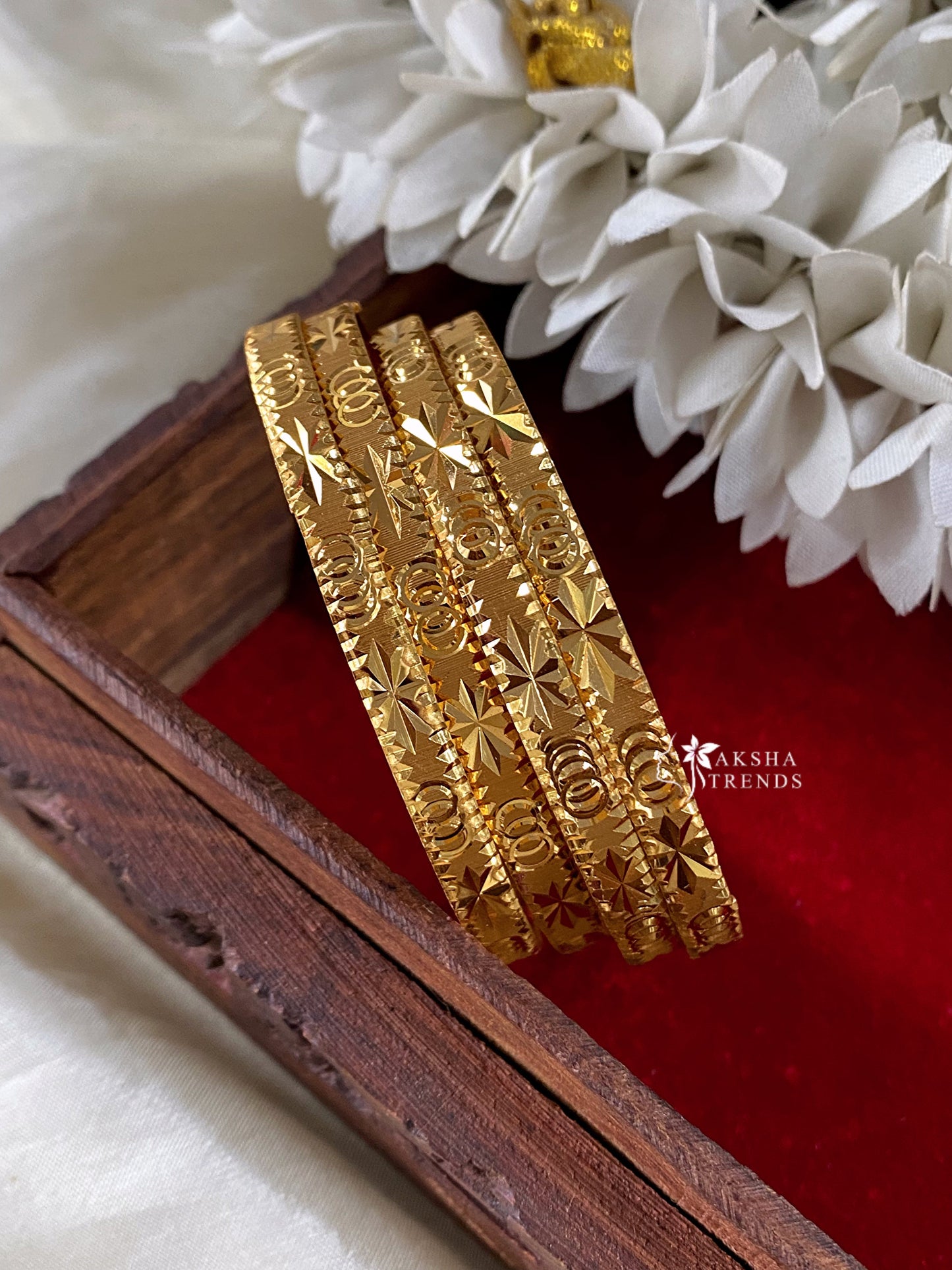 1gm covering bangles (4pc) Aksha Trends
