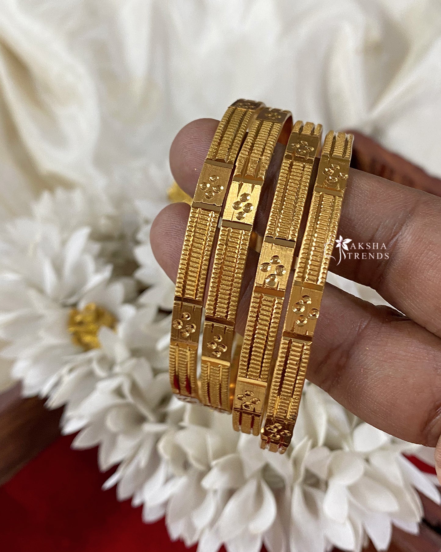 1gm covering bangles (4pc) Aksha Trends
