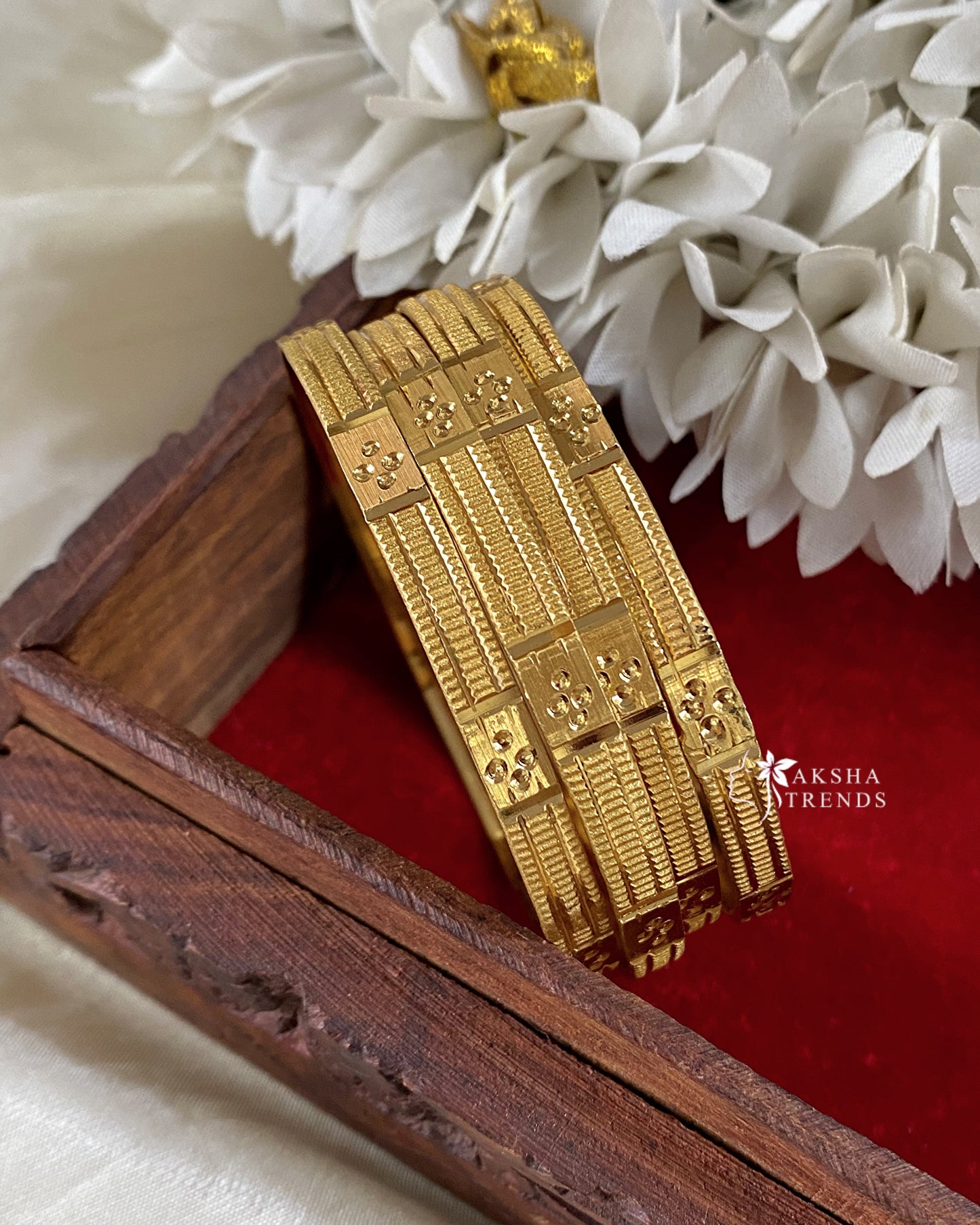 1gm covering bangles (4pc) Aksha Trends