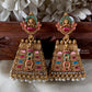 Antique Temple Gopuram Jhumka -Big Aksha Trends