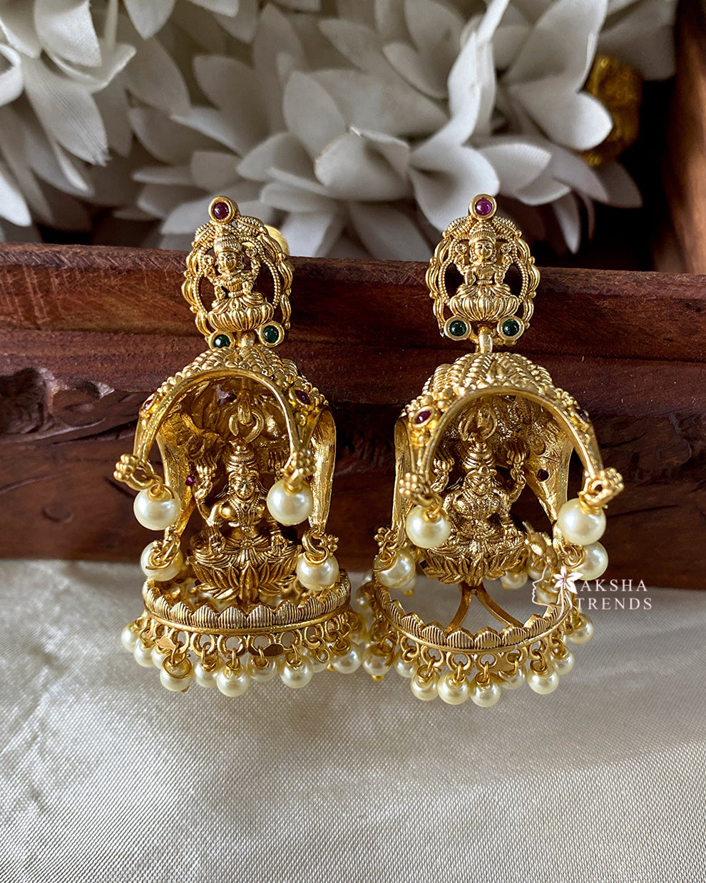 Golden Temple Jhumkas Aksha Trends 