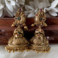 3D peacock Jhumka Aksha Trends