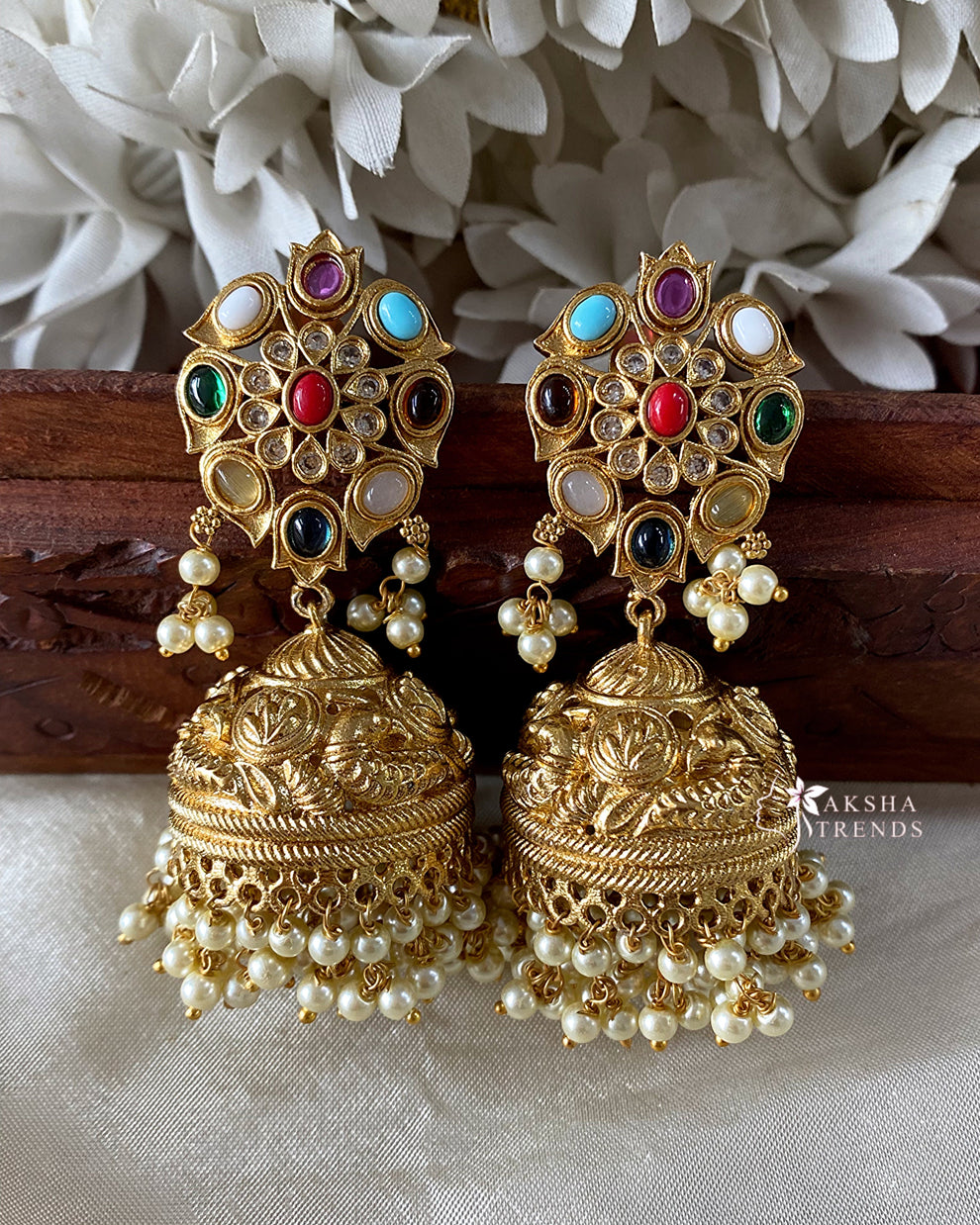 Bridal Jadau Jhumkas Aksha Trends 