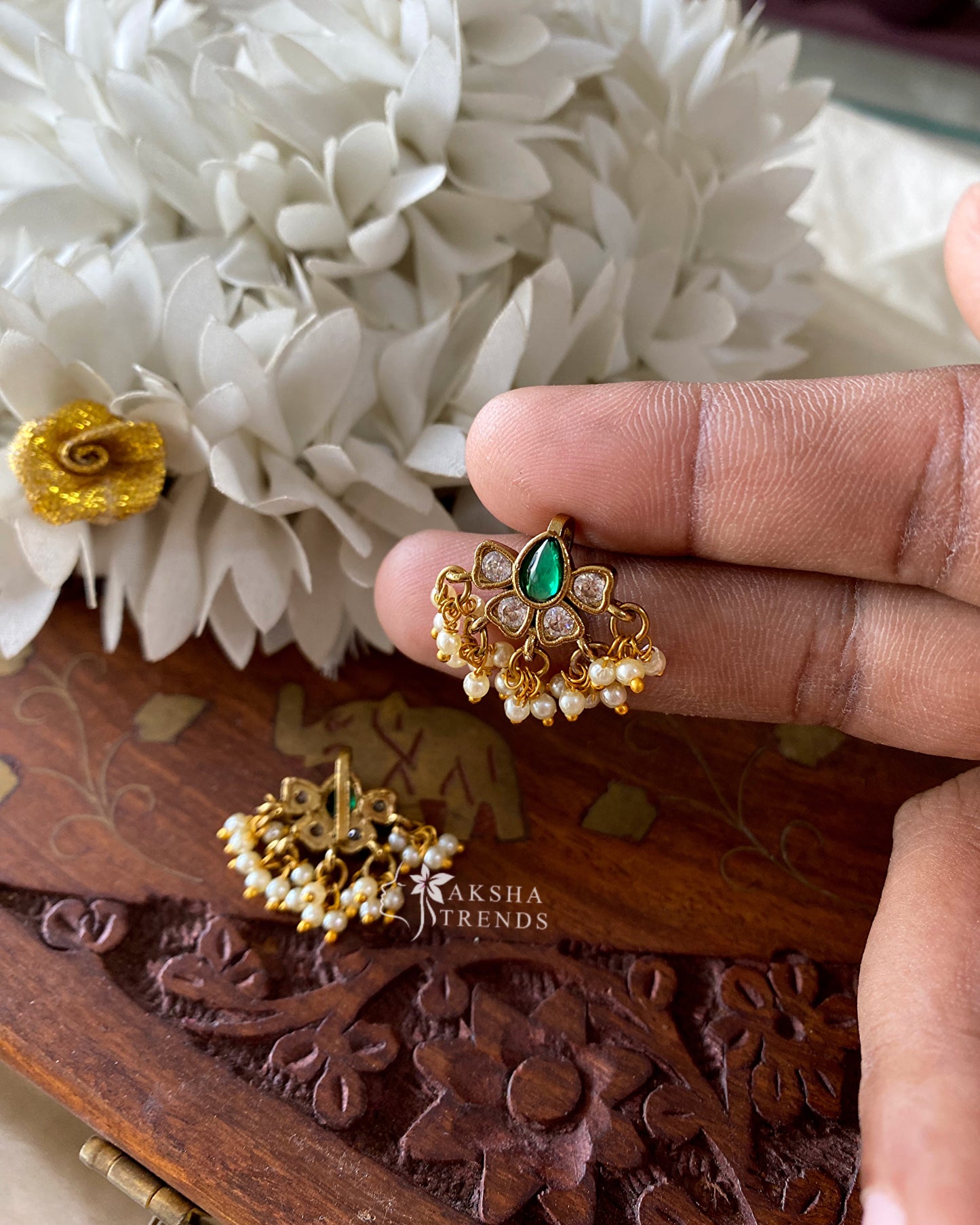 Premium Kemp Bugadi Earrings Aksha Trends