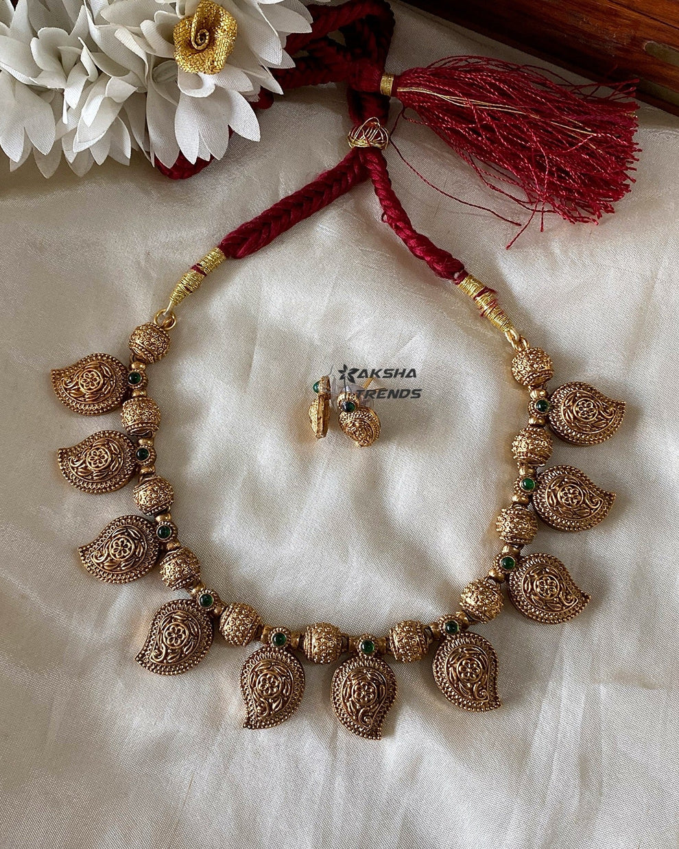 Antique Manga Necklace Aksha Trends 