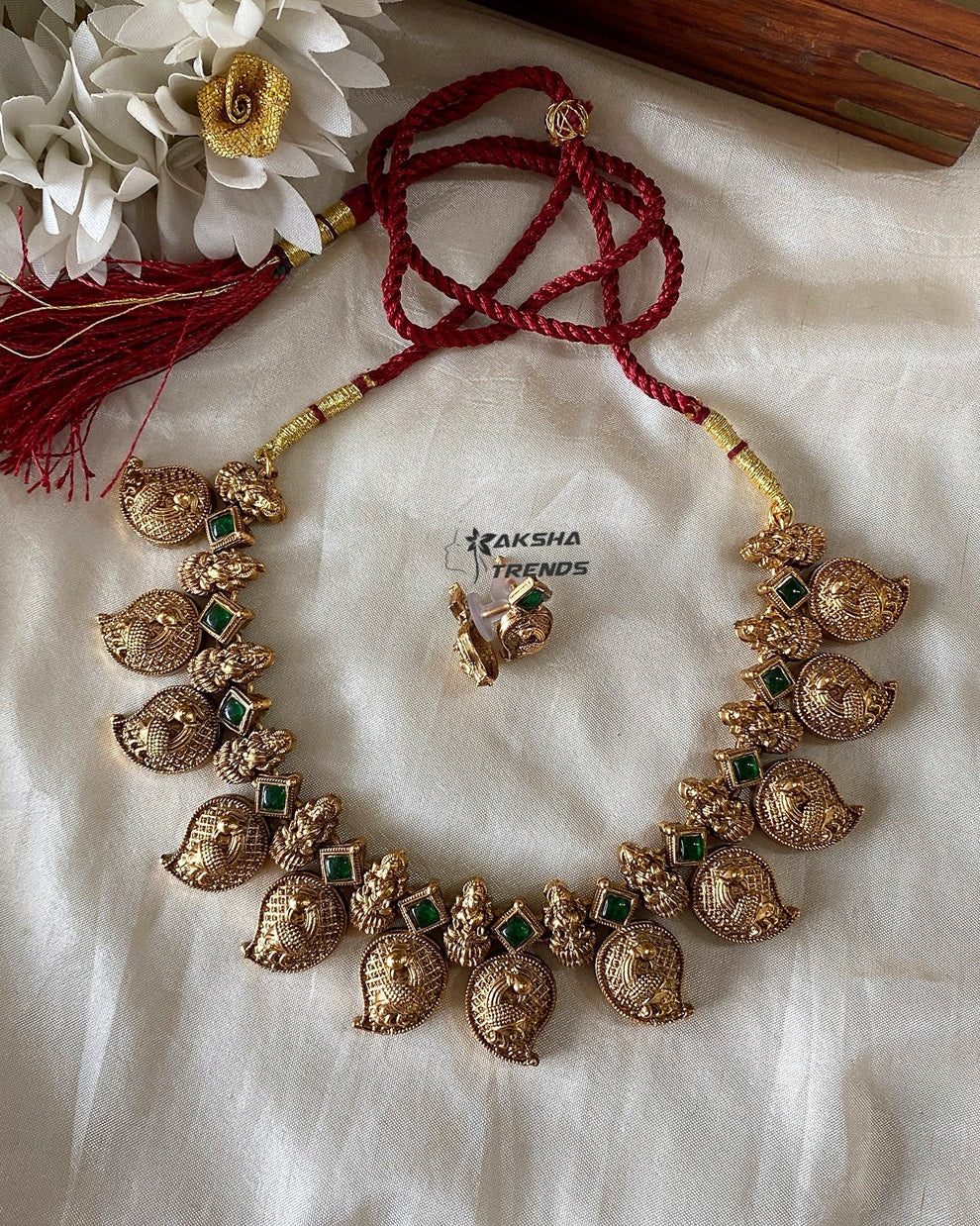 Antique Manga Necklace Aksha Trends 