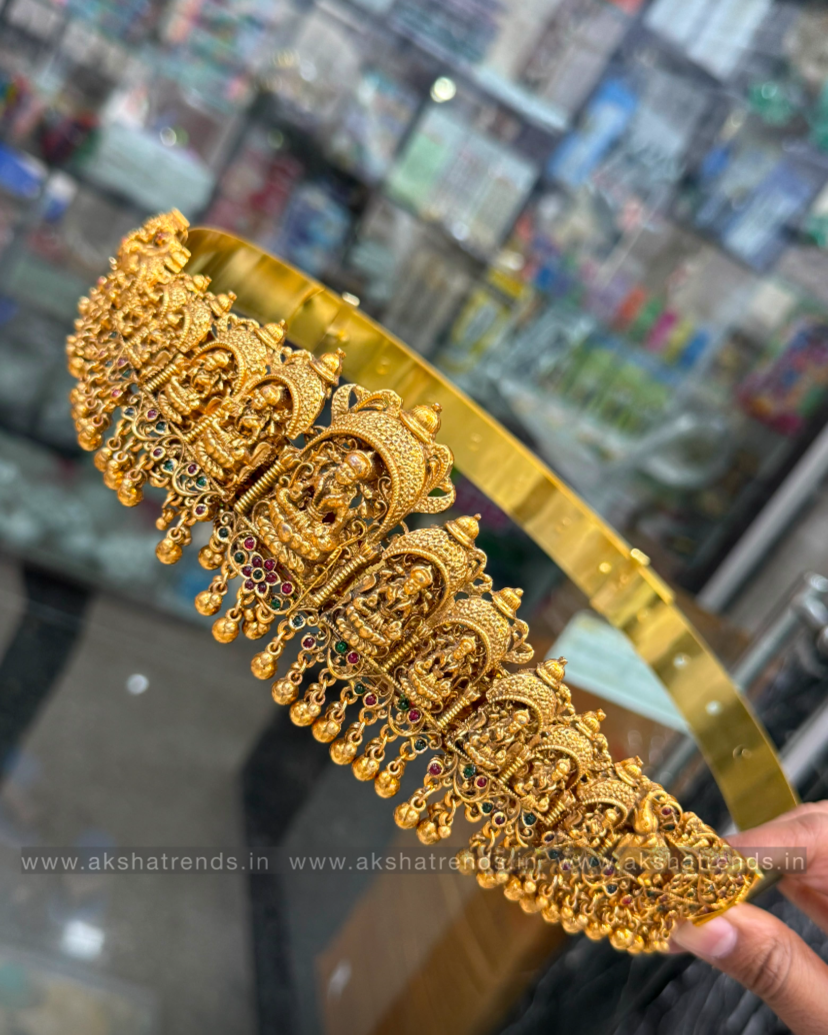Antique bridal hipbelt -Gold Aksha Trends