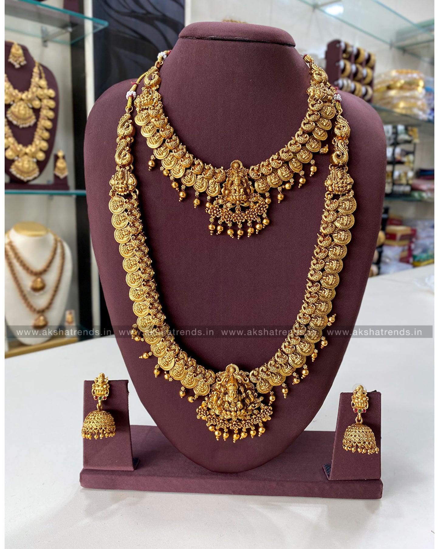 Nagas gold bridal combo Aksha Trends