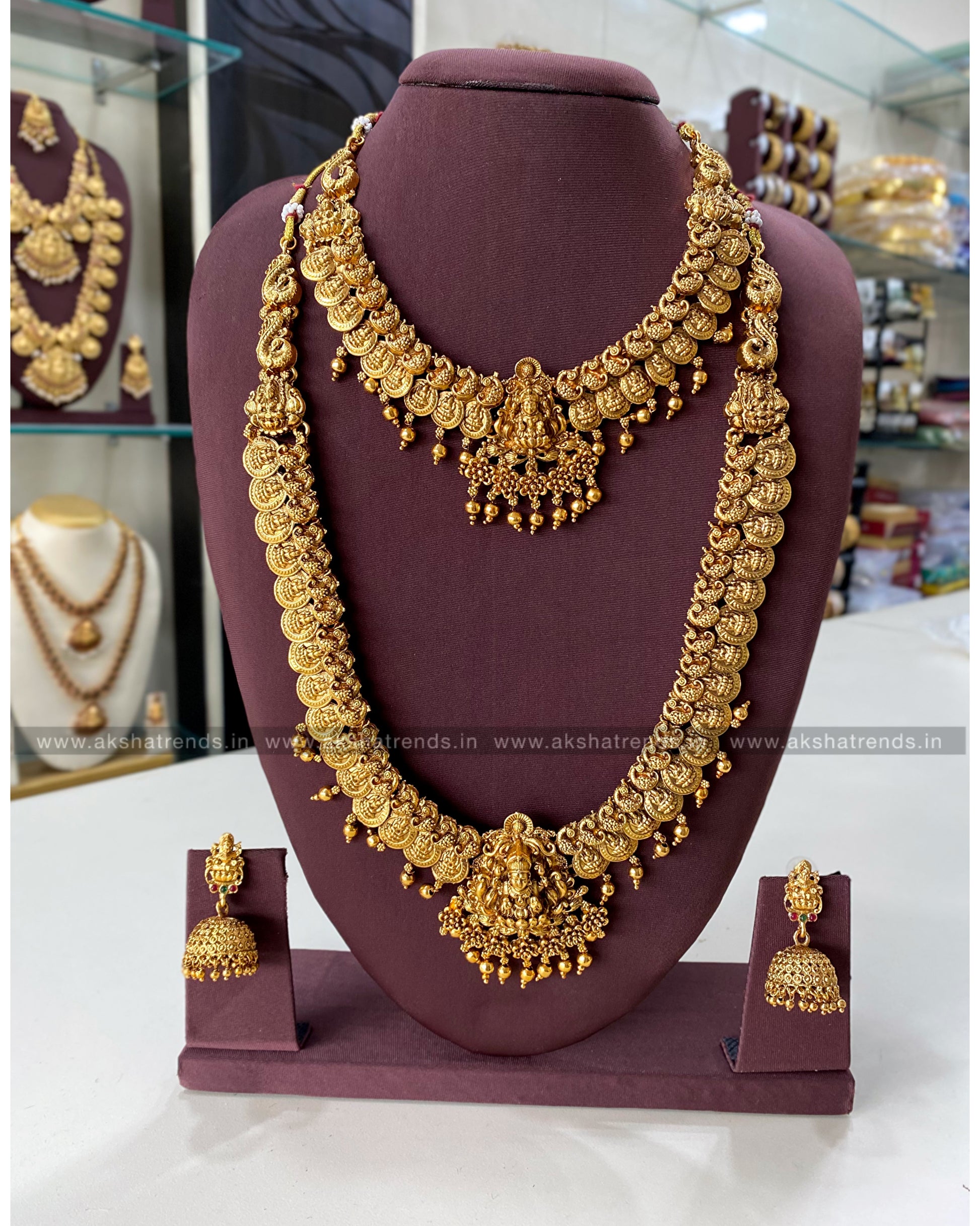 Nagas gold bridal combo Aksha Trends