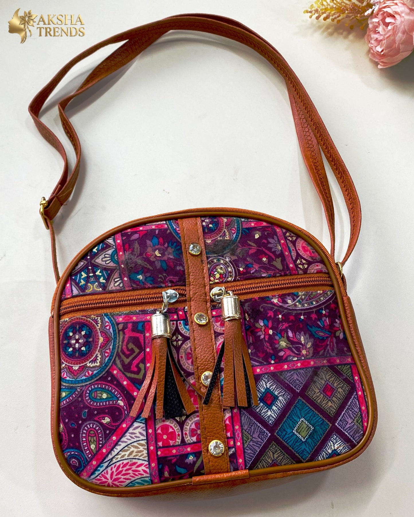 Mandala art sling bag Aksha Trends