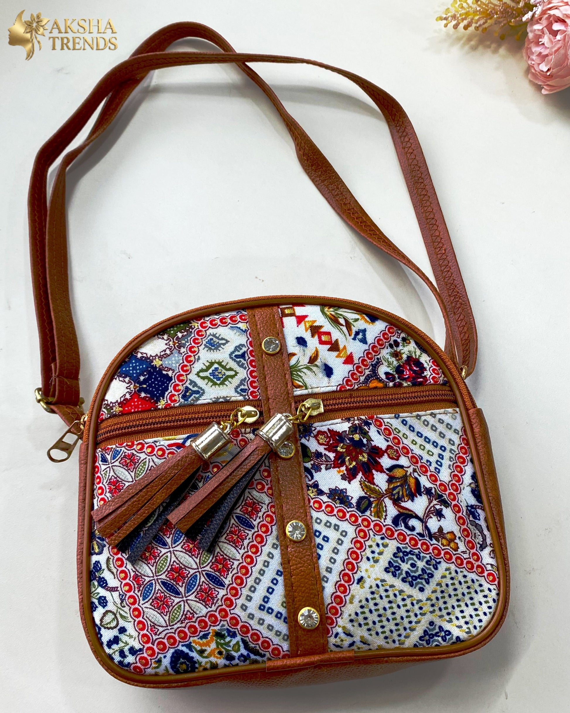 Mandala art sling bag Aksha Trends