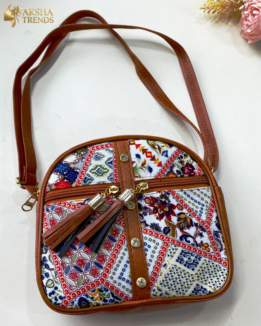 Mandala art sling bag Aksha Trends 