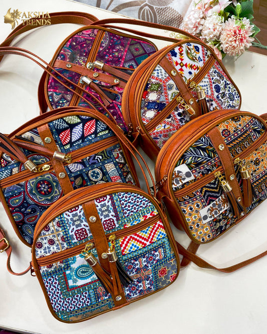 Mandala art sling bag Aksha Trends