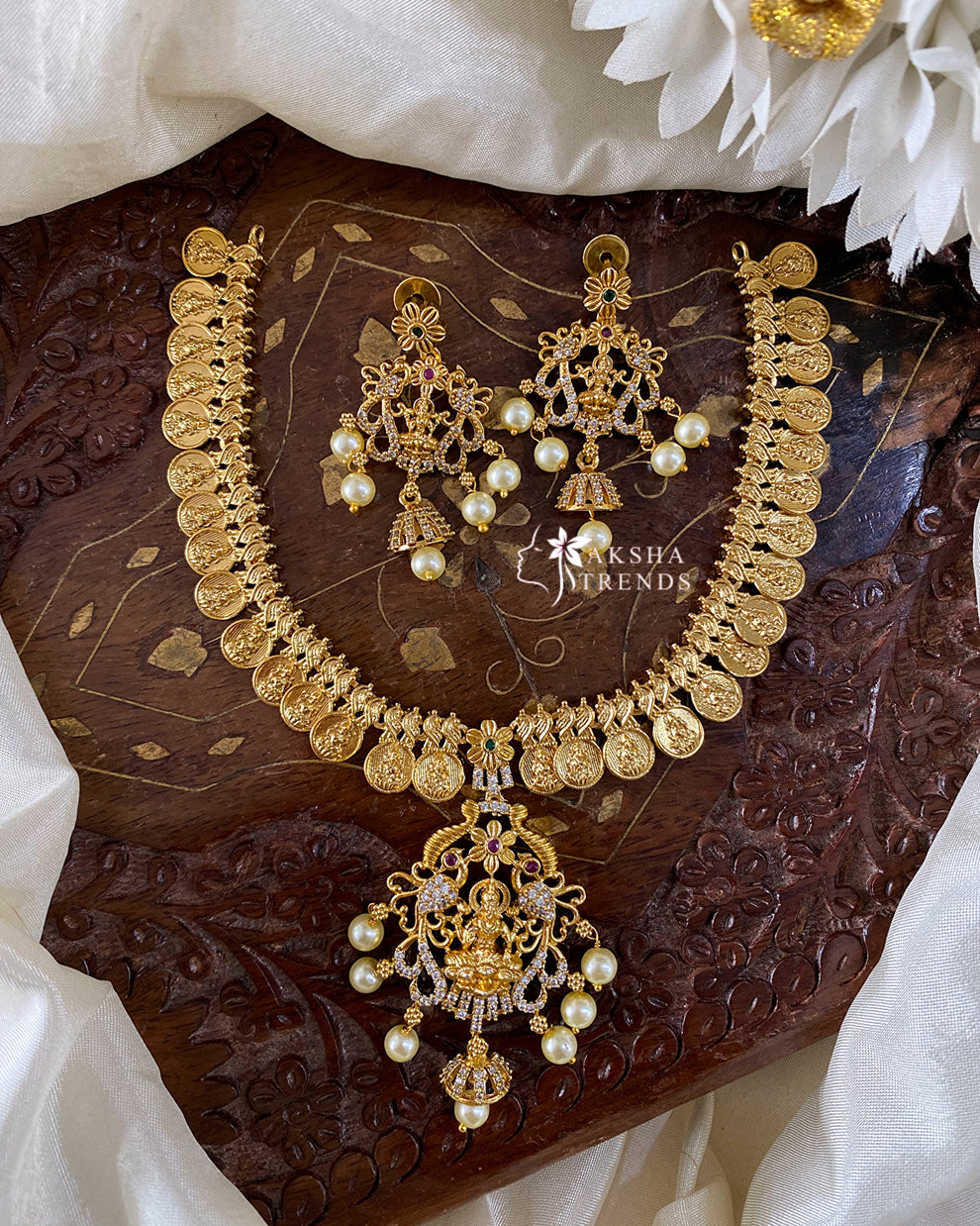 Lakshmi kasumalai Necklace Aksha Trends 