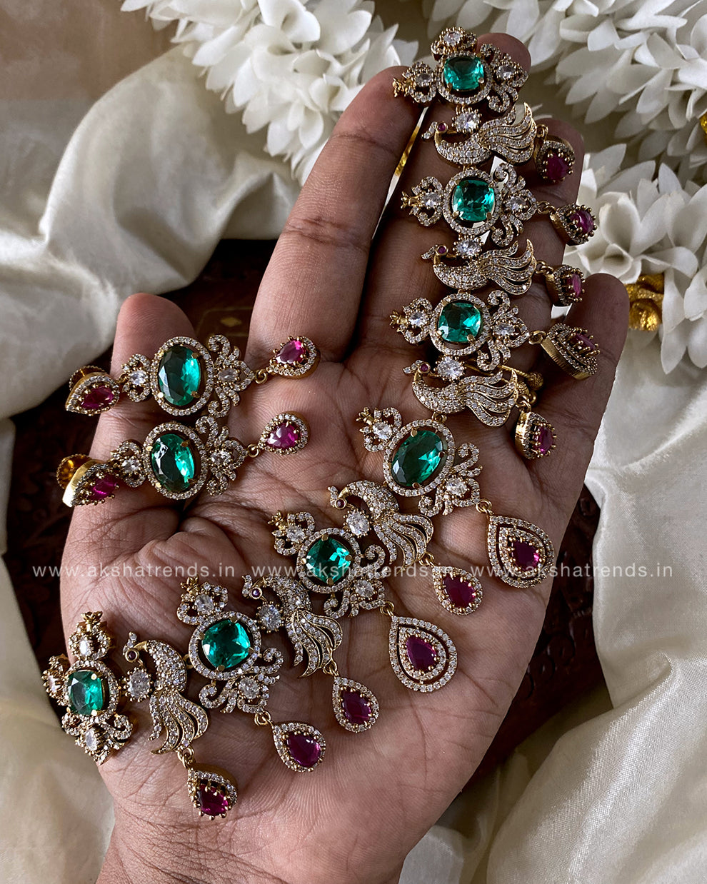 Sneha diamond necklace Aksha Trends 