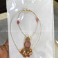 Invisible Necklace -floral pink Aksha Trends