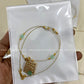 Invisible Necklace -Square blue Aksha Trends