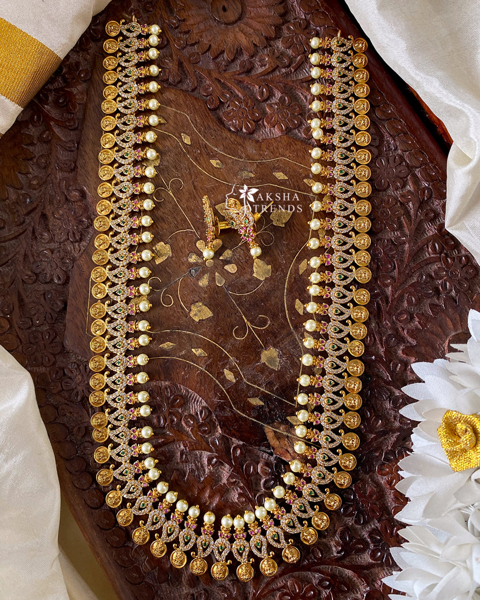 Lakshmi kasumalai diamond haram Aksha Trends 