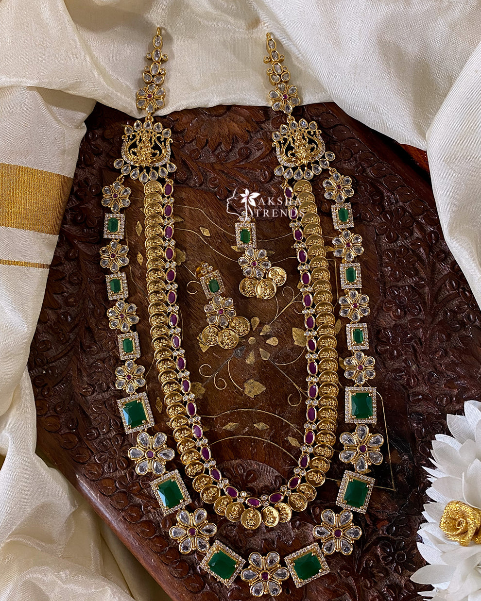 Nagas bridal diamond haram Aksha Trends 