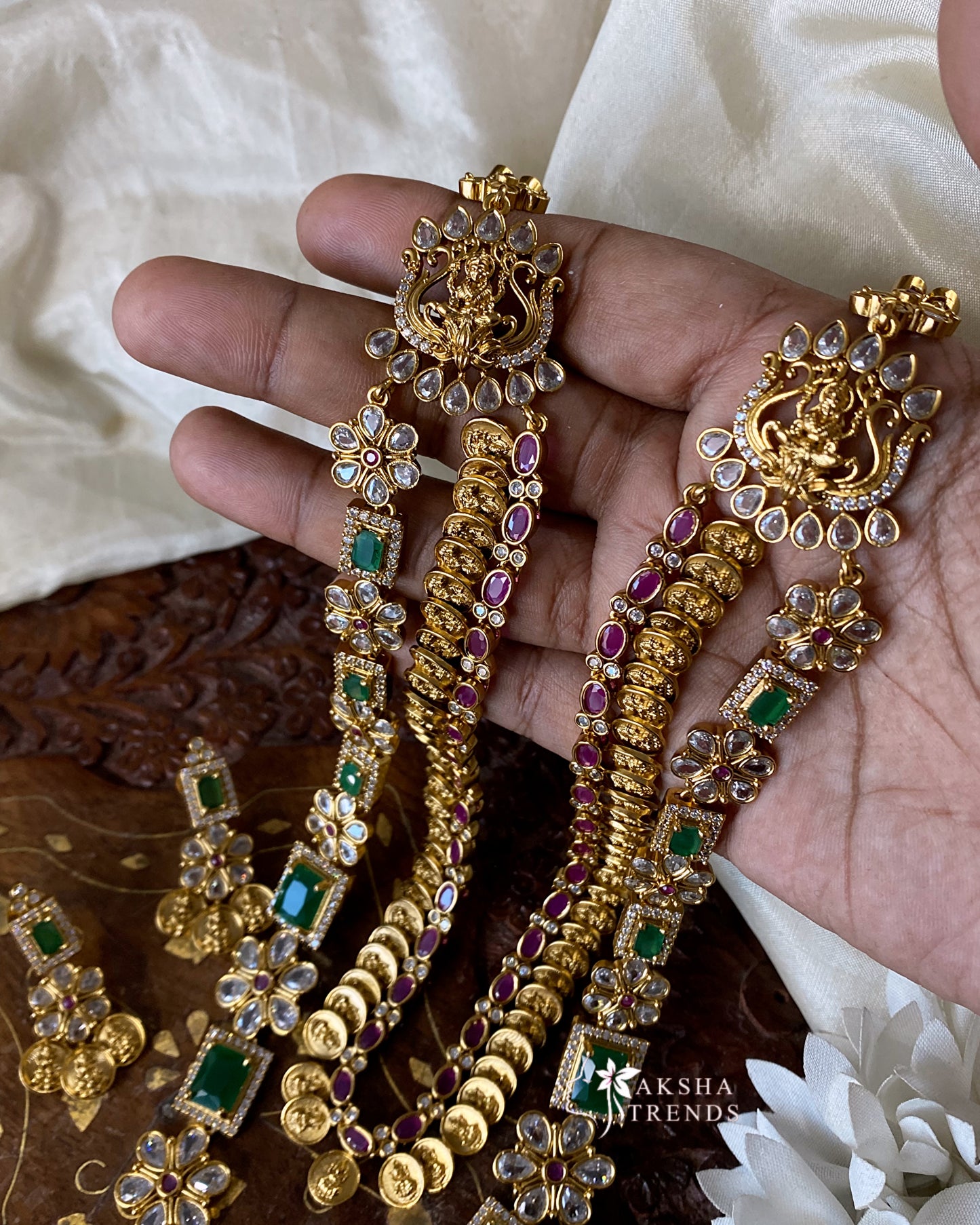 Nagas bridal diamond haram Aksha Trends