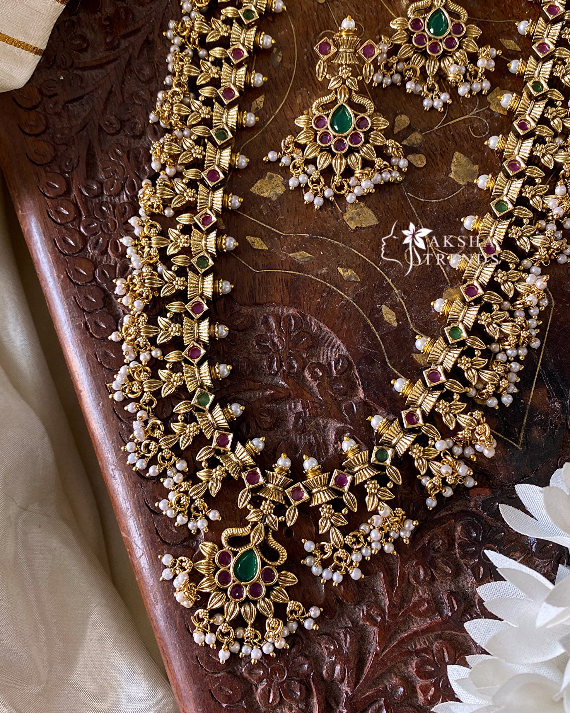 Guttapusalu bridal haram Aksha Trends