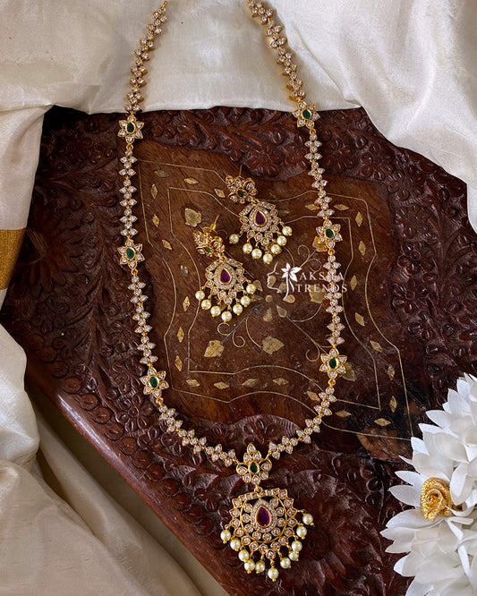 Floral diamond haram Aksha Trends