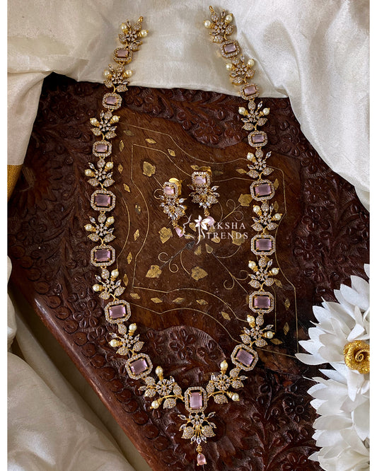 Flora diamond haram -pink Aksha Trends