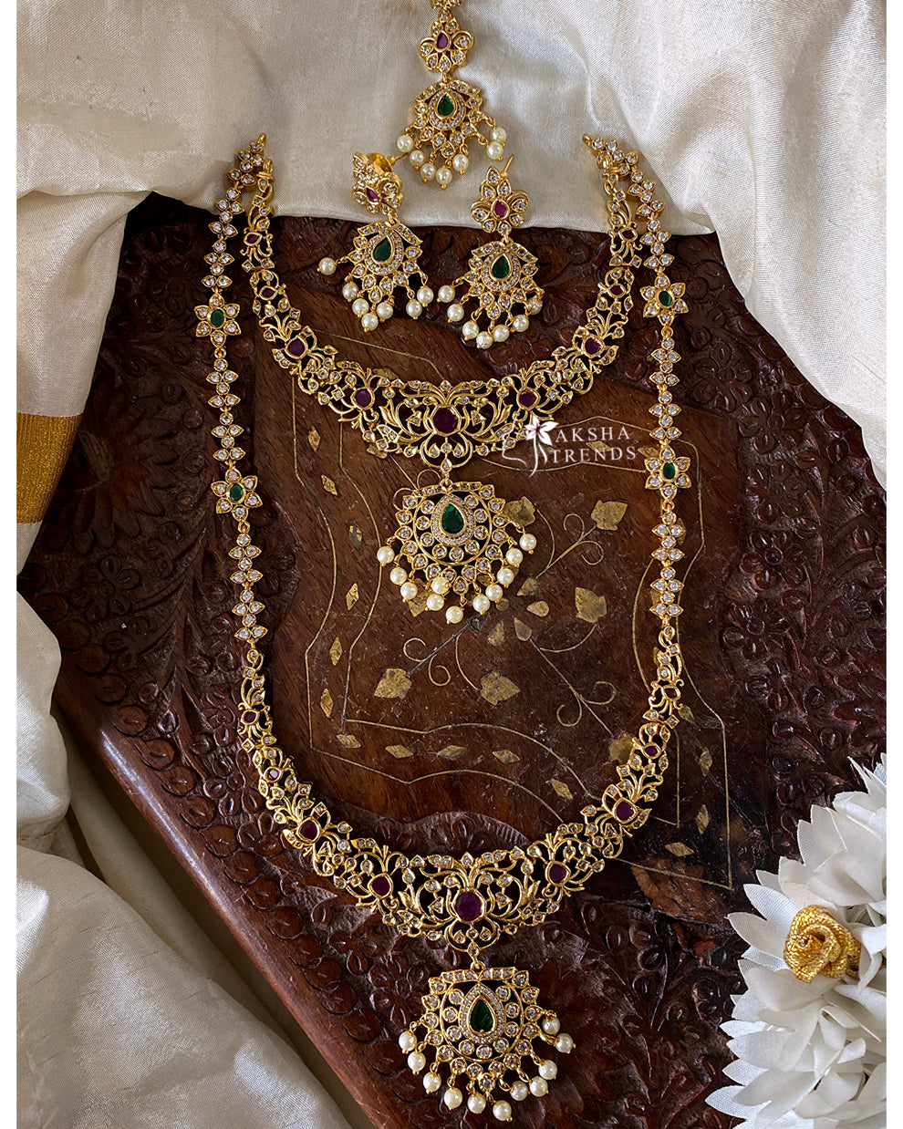 Premium AD bridal combo Aksha Trends 