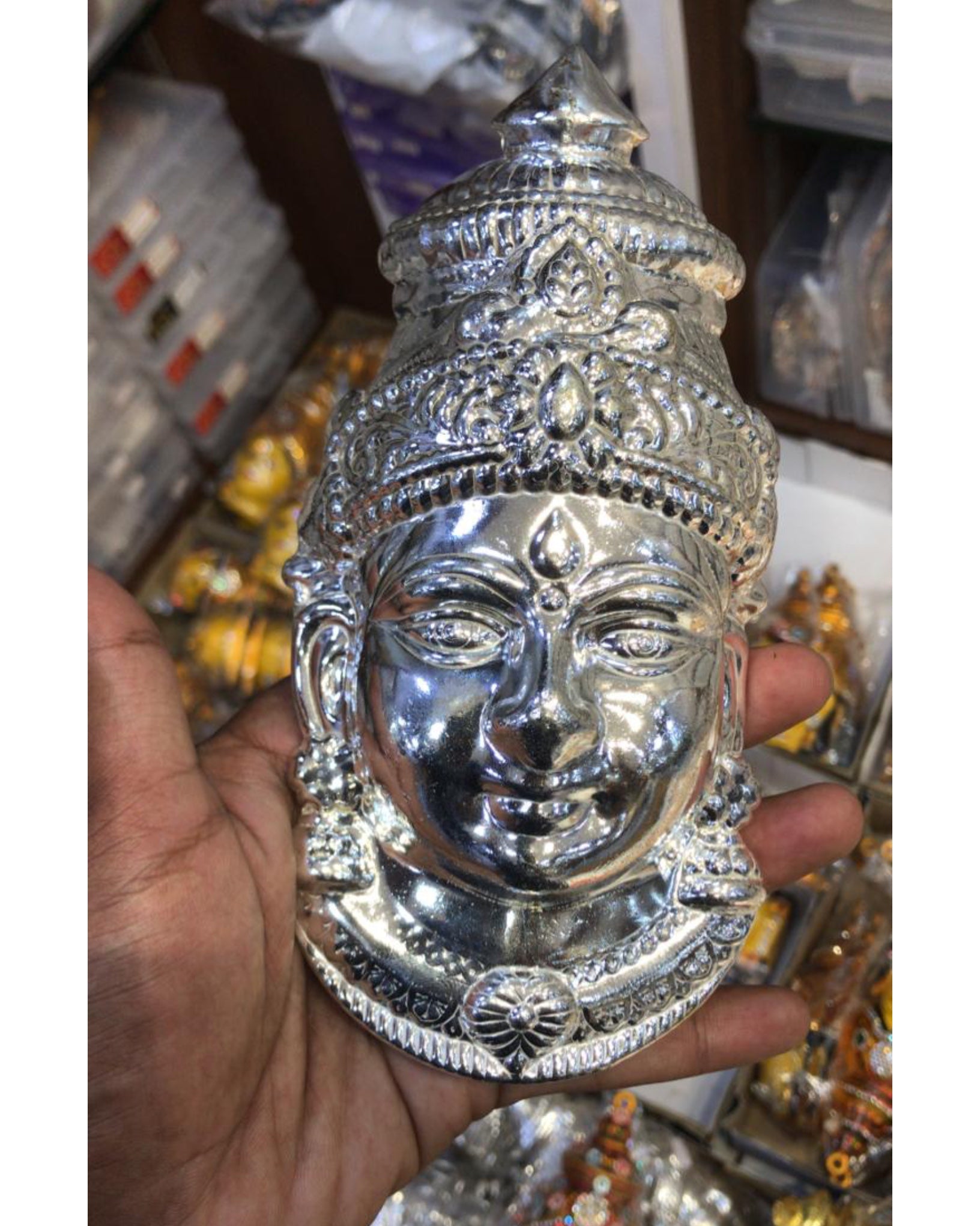 Varalakshmi Amman face Silver Aksha Trends