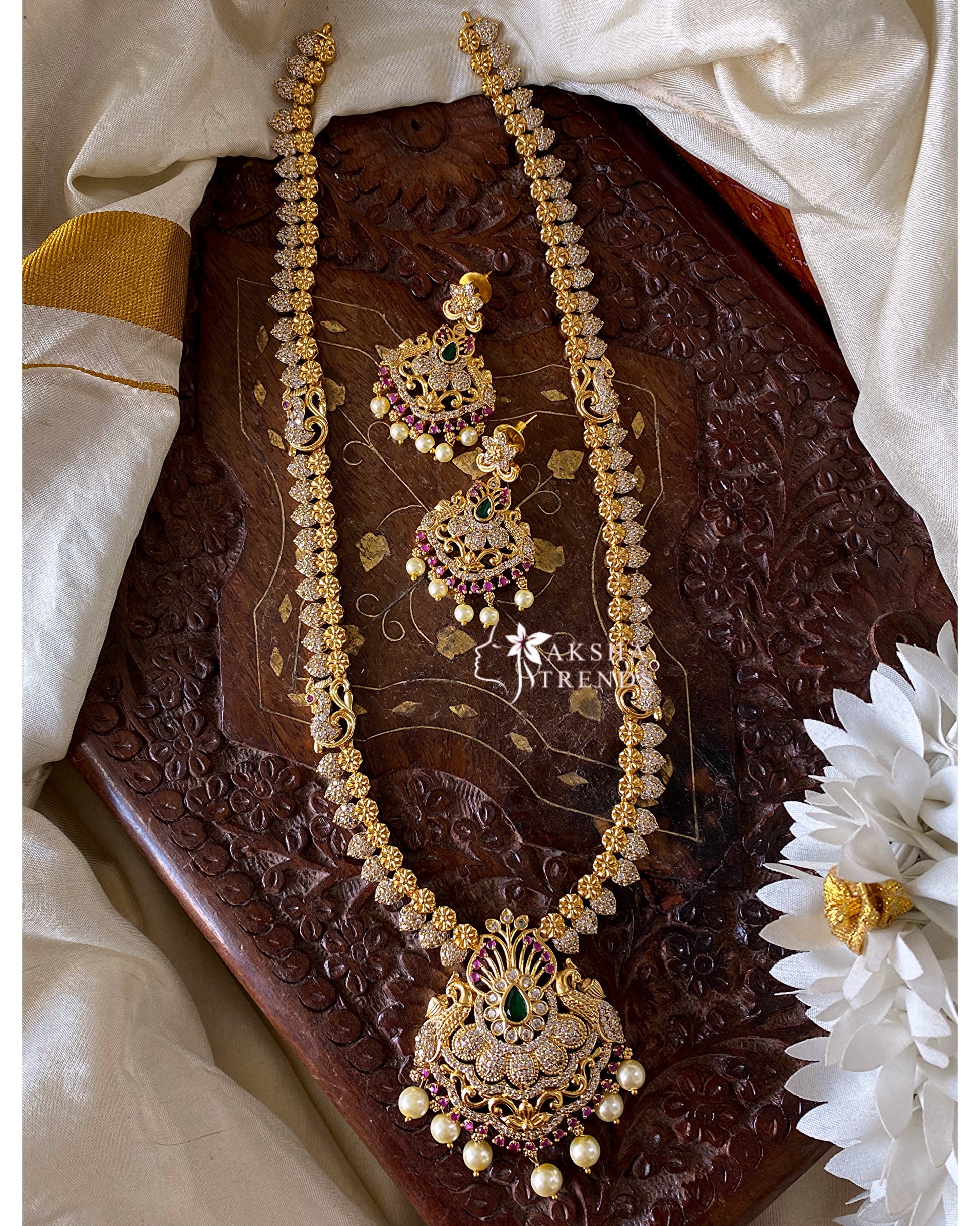 Peacock diamond haram Aksha Trends