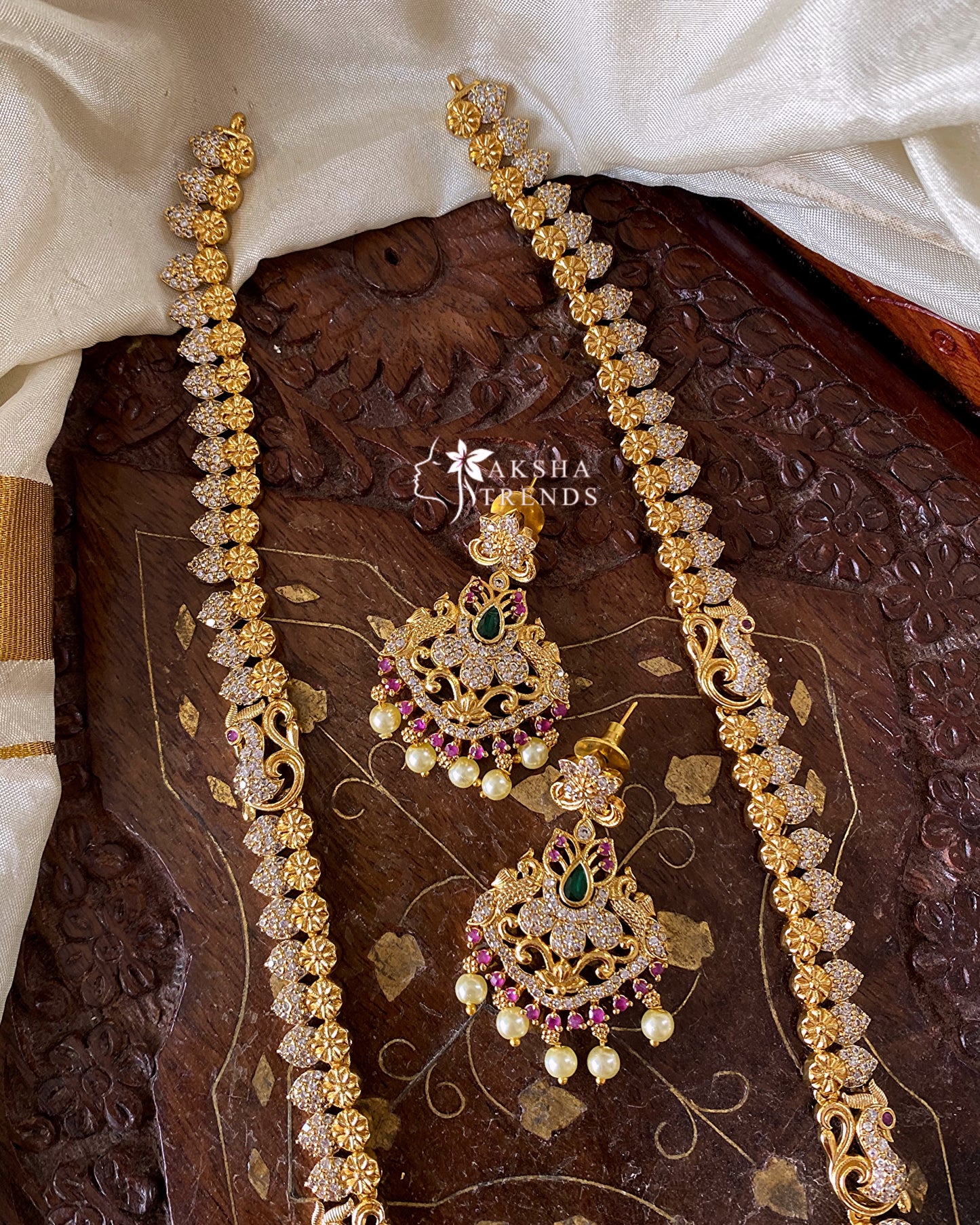 Peacock diamond haram Aksha Trends