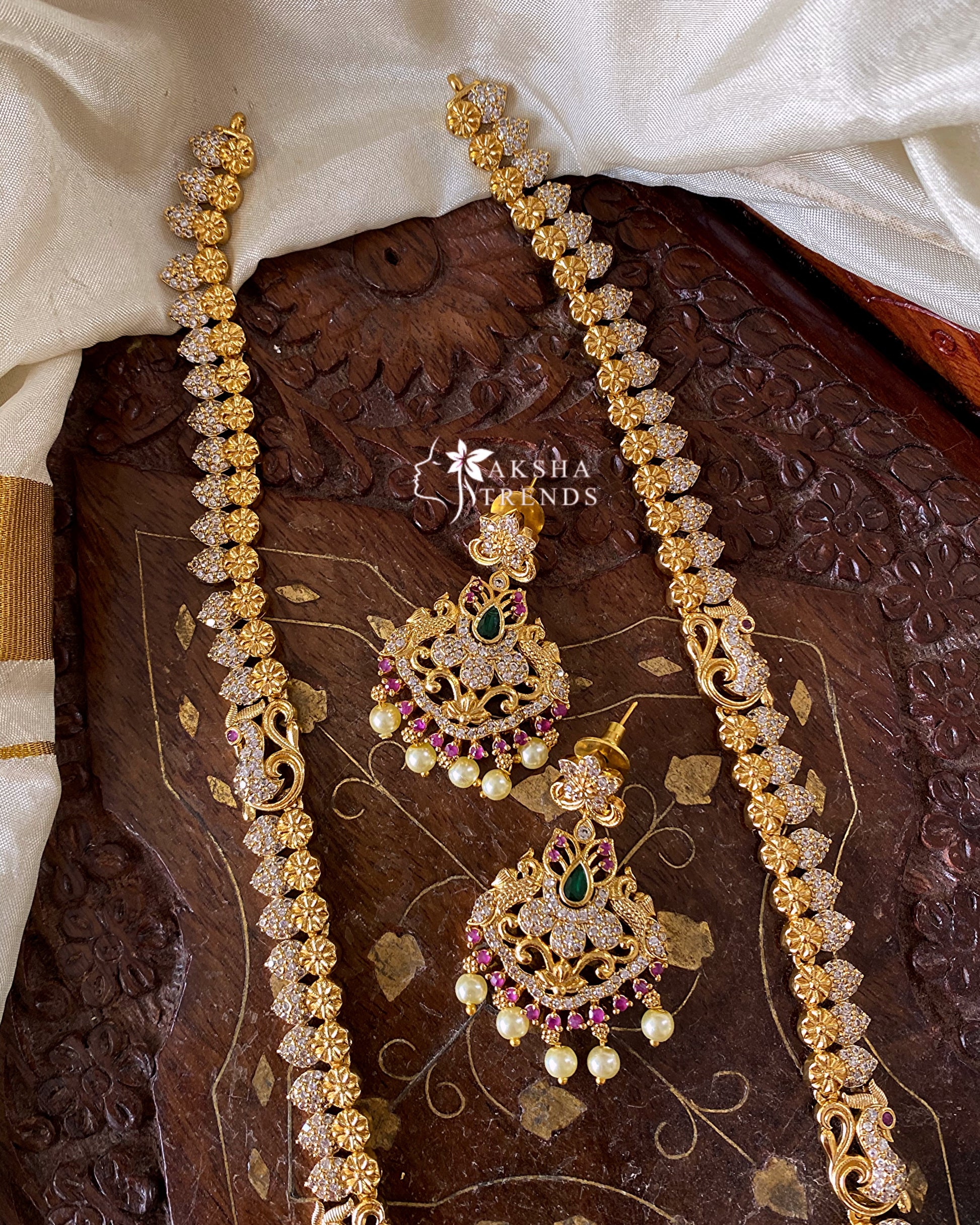 Peacock diamond haram Aksha Trends