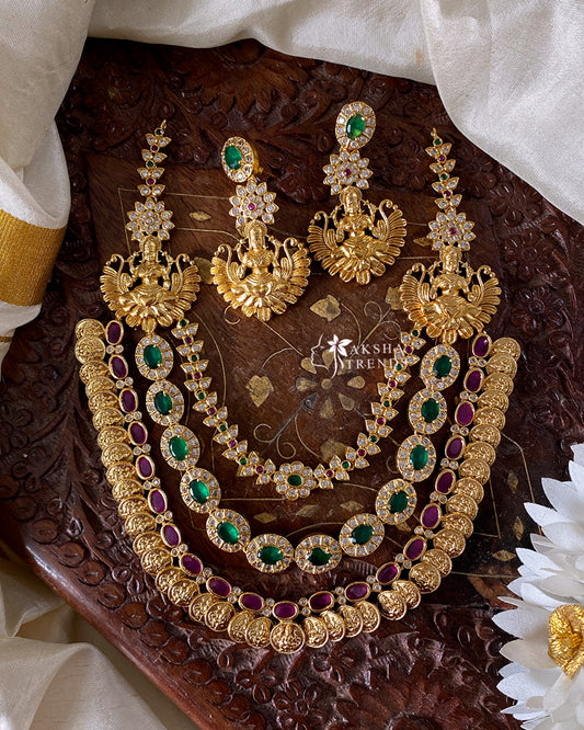3 layer kemp bridal necklace -Big Aksha Trends