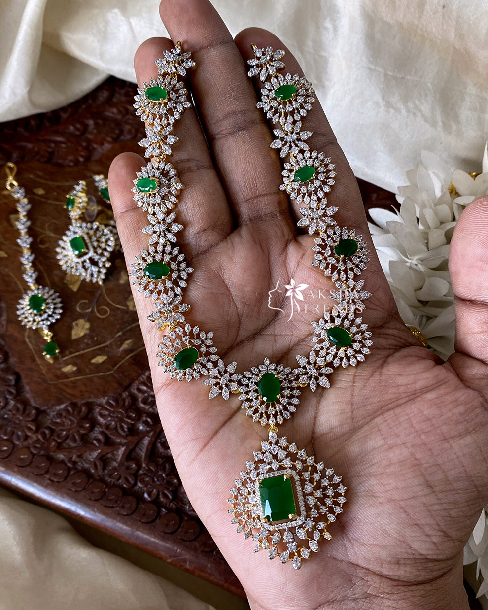 Trivia bridal diamond -Green Aksha Trends 