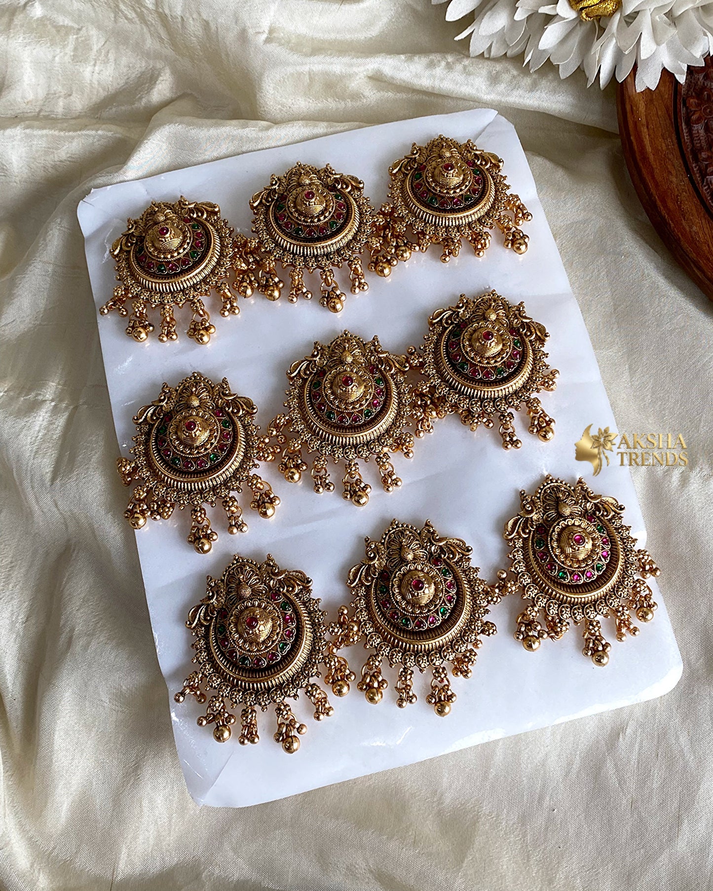 Antique Jadai billa (9pc) Aksha Trends
