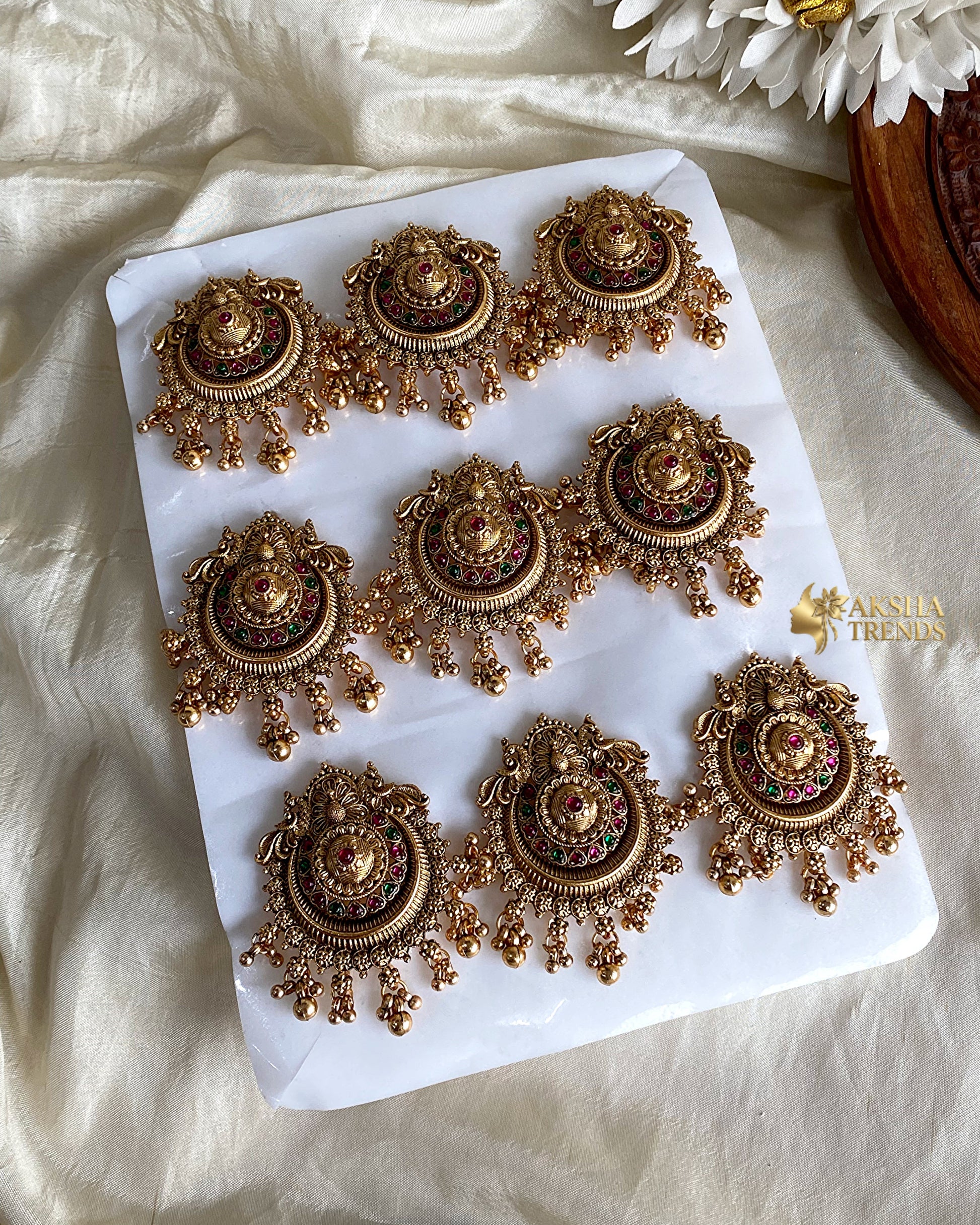 Antique Jadai billa (9pc) Aksha Trends