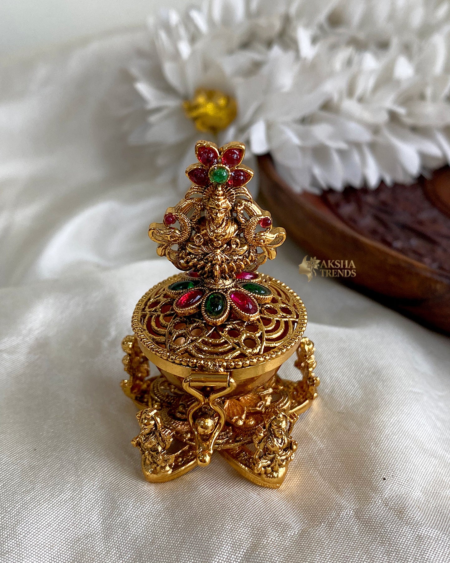 Kumkum box -lakshmi (5 face) Aksha Trends
