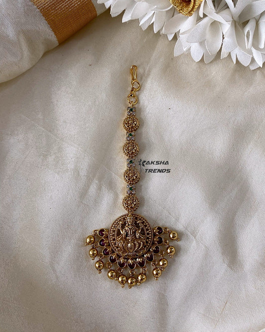 Premium bridal AD tikka Aksha Trends