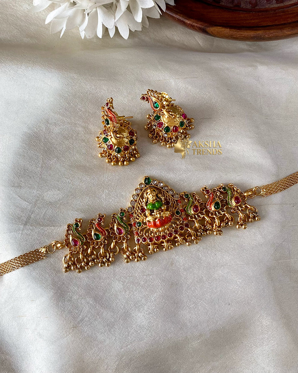 Meenakari Lakshmi choker Aksha Trends 