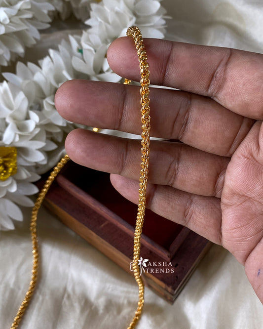 1gm gold covering chain Aksha Trends